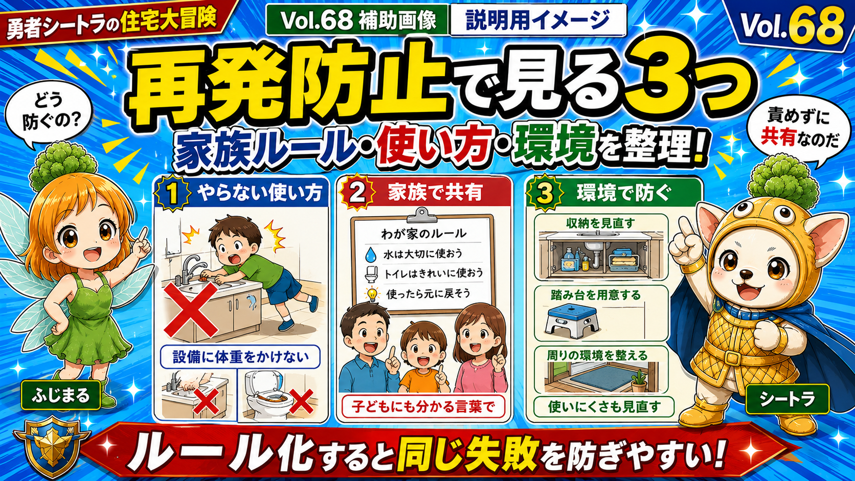 Vol.68 同じ設備トラブルを繰り返さないために。再発防止と世帯内ルールの作り方のアイキャッチ